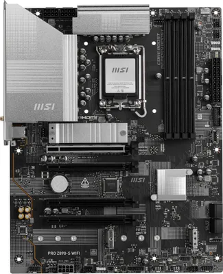 Zdjęcie produktu dla MSI PRO Z890-S WIFI, Intel, LGA 1851 (Socket V1), Intel Core Ultra (Series 2), LGA 1851, 256 GB, DDR5-SDRAM