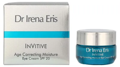 Produktbild von Dr Irena Eris InVitive Age Correcting Moisture Eye Cream SPF 20, Augencreme, Frauen, Jeder Hauttyp, Feuchtigkeitsspendend, Behälter, Aqua (Water), Dimethicone, Propanediol, Butyrospermum Parkii (Shea) Butter, Ethylhexyl Triazone,...