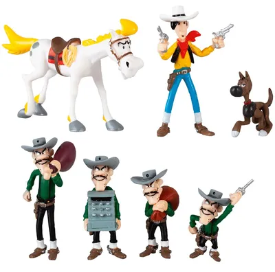 Obrázok produktu pre Plastoy SAS 70387 - Lucky Luke - Súprava (7 figúrok)