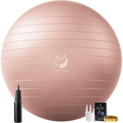 Produktbild von Gymnastikball 55-85CM explosionsgeschützt mit Pumpe hellrosa 85CM