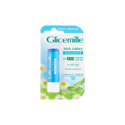 Produktbild von Glicemille Moisturizing SPF15, Lippenbalsam, Farblos, Unisex, Jeder Hauttyp, Aloe Vera, Kamille, Feuchtigkeitsspendend, Schutz