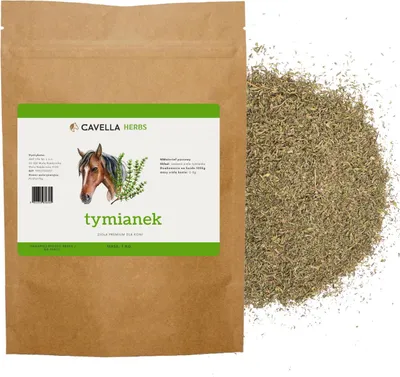 Produktbild von Cavella Thymian Getrocknet Für Pferde Ergänzungsfuttermittel Kräuter Für Atemwege Und Verdauung 1 Kg