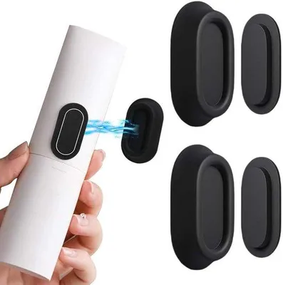 Produktbild von Remote Control Hülle für Wand - Set aus 2 Teilen - Schwarz Farbe - Geeignet für Fernbedienungen von Bank und Auto