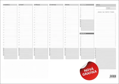 Immagine prodotto di Agenda da tavolo A3 2025 carta settimanale