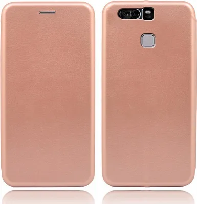 Produktbild von Handy Schutz Hülle für Huawei P9 Plus Handytasche mit Magnetdeckel Kartenfach und Standfunktion Klapphülle Rosegold