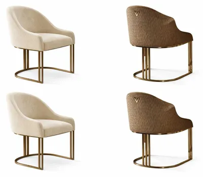 Produktbild von Esszimmer Möbel 4x Stühle Modernes Design Elegantes Polstersitz
