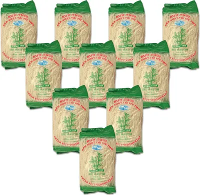 Produktbild von 10er Pack - BAMBOO TREE Vietnam Reisnudeln (10x 400g) | Bun Tuoi | Rice Noodle Vermicelli