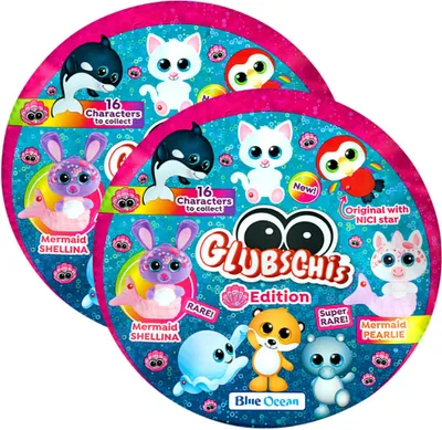 Produktbild von Blue Ocean Glubschis Sammelfiguren Muschel Serie 4 - Glubschi Glitzer Figur - 2 Tüten