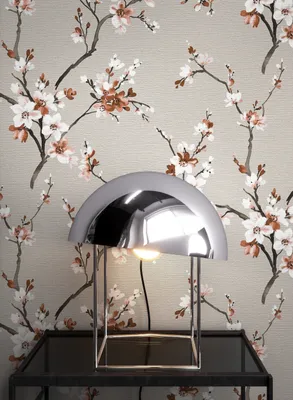 Produktbild von NEWROOM Tapete Grau Vliestapete Blumen - Blumentapete Floral   Blätter Zweige  Romantisch