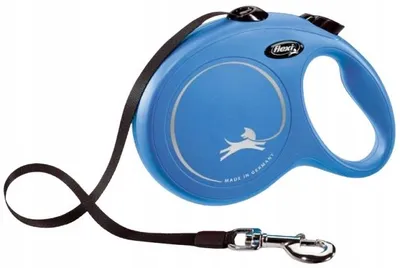 Produktbild von Flexi New Classic Automatische Hundeleine Band L Blau 8m