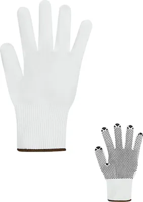 Immagine prodotto di Korntex HSFS | Guanti a maglia fine Guanto da lavoro Konya - Colore: Bianco/Nero - Taglia: 9