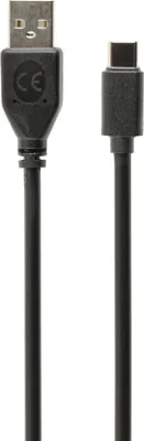 Zdjęcie produktu dla Gembird Kabel / Adapter, 1,8 m, USB A, USB C, USB 2.0, Męska/Męska, Czarny