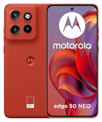Produktbild von Motorola Edge 60 Neo 5G-Smartphone, 6,36" P-OLED, 8 GB RAM, 256 GB, Dreifachkamera mit 50 MP (Sony LYTIA), 5000-mAh-Akku, Android 15, Dual-SIM, Poinciana-Rot