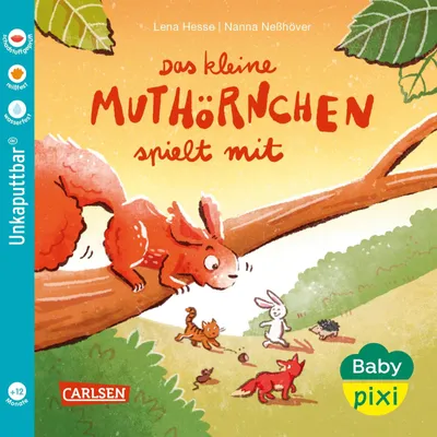 Obrázek produktu pro Baby Pixi (unkaputtbar) 177: Das kleine Muthörnchen spielt mit