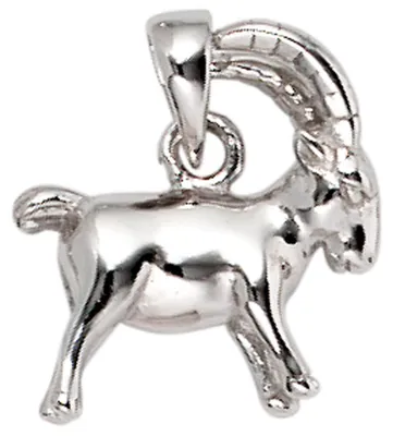 Produktbild von Anhänger Sternzeichen Steinbock aus 925 Echt Silber glänzend Uni