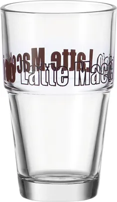 Produktbild von Leonardo Serie 'Solo' Becher Latte Macchiato mit Aufdruck (1 Stk.)