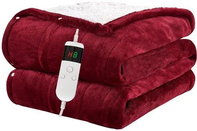 Image de Couverture chauffante électrique à 10 niveaux de chaleur avec arrêt automatique pour plus de confort