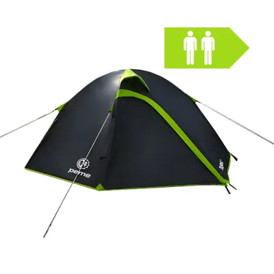 Produktbild von Campingzelt Peme Taurus 2 mit Tragetasche - Schnellaufbauzelt mit Innentaschen & Lampenhalter für 2 Personen