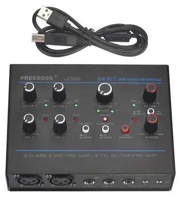 Obrázok produktu pre Zvukové rozhranie USB, nahrávanie s 24Bit 48KHz, 5 vstupných kanálov , UC86