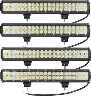 Produktbild von Greenmigo 4X 126W LED Arbeitsscheinwerfer weiß 12V 24V Flutlicht Reflektor Work Light Bar Scheinwerfer Arbeitslicht Offroad Arbeitslampe für Traktor