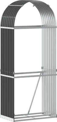 Zdjęcie produktu dla vidaXL Wiata na drewno opałowe antracyt 80x45x190 cm Stal ocynkowana