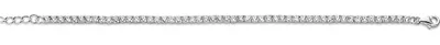 Produktbild von New Bling 9NB-0230 Zilveren tennisarmband - zirkonia rond 3 mm - lengte 17 + 3 cm - zilverkleurig