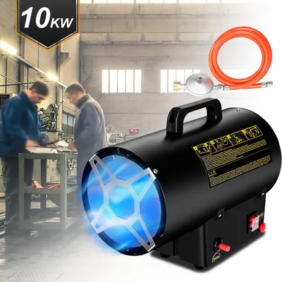 Produktbild von EINFEBEN Gasheizgebläse Heizlüfter gasheizer Heizkanone Bauheizer Niro Gasheizer Garagen 10kW Gasofen