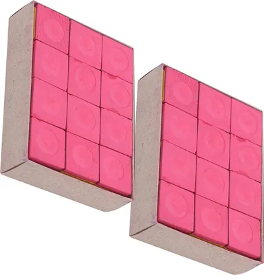 Image de 24 pièces NoSlip Craie pour queue de billard Accessoires pour billard Craies pour queue (rouges)