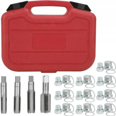 Produktbild von ELMAX | Ölwanne Gewindereparatur, Ölblassschraube Reparatursatz, 64tlg, M13, M15, M17, M20