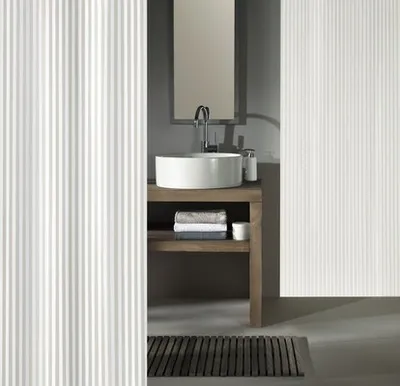 Immagine prodotto di Tenda da doccia Kleine Wolke in tessuto SANNA Bianco 180 x 200 cm
