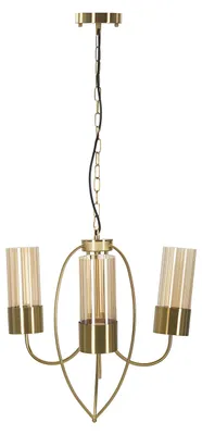 Produktbild von Deckenleuchte Metall Glas 60x103 cm Gold Mauro Ferretti Versailles