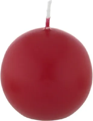 Produktbild von Kugelkerzen Rot, Ø 40 mm, 12 Stück, dt. Kerzen in RAL Kerzenqualität, Kein rußen und tropfen