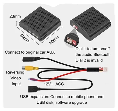 Produktbild von Drahtloser CarPlay-Adapter, Bluetooth-Konnektivität, Unterstützung für mehrere Geräte, NTG 45