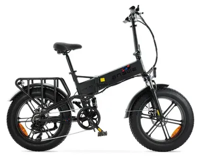 Produktbild von ENGWE Engine X - E-Klapprad inkl. Kettenschloss - 20 Zoll - 250W Motor - 100 km Reichweite - 7-Gang - Mechanische Scheibenbremsen - 624Wh Akku - Federgabel - Schwarz