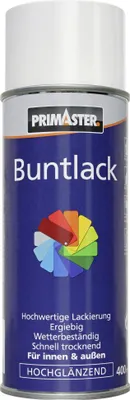 Produktbild von Primaster Lackspray 400 ml reinweiß hochglänzend
