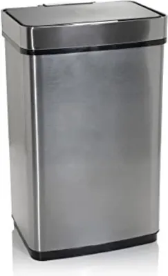 Immagine prodotto di Cestino della spazzatura automatico da 60 litri, colore zinco