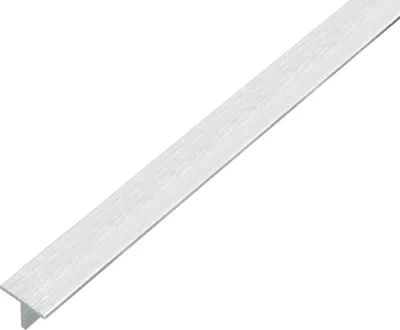 Produktbild von Alberts T-Profil | Aluminium, edelstahldesign, hell | 1000 x 15 x 15 mm | 4er Set