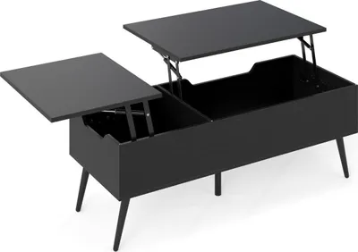Obrázek produktu pro Nastavitelný konferenční stolek se skrytou deskou, černý