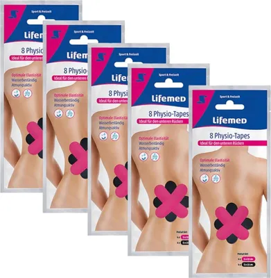 Produktbild von 5x Lifemed Physio Tapes Unterer Rücken 5x 8 Tapes