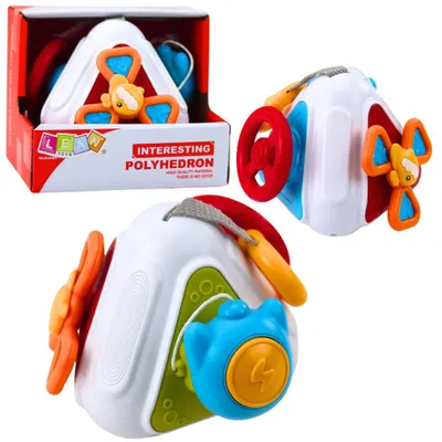 Produktbild von Pädagogischer manipulativer Sensorikwürfel für Kleinkinder, bunt 5-in-1