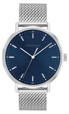 Productafbeelding van Nur Zeit Calvin Klein, verzilverd/staal. Collectie: Timeless - voor heren