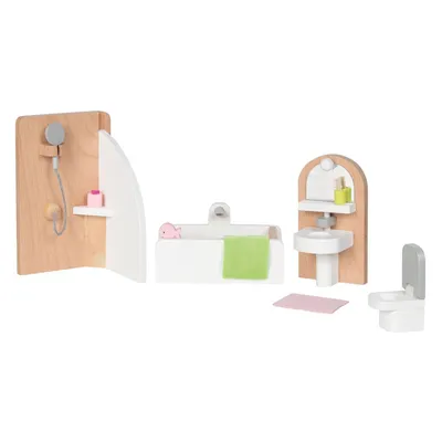 Image de Goki Meubles de poupée en bois Salle de bain, 10dlg.
