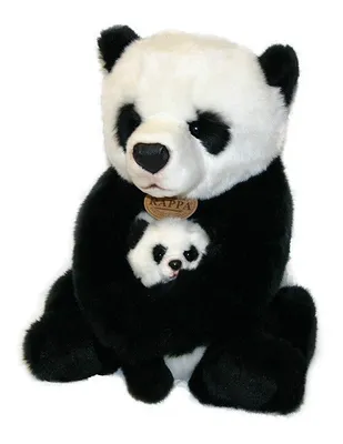 Produktbild von Plüsch-Panda mit Jungtier 27 cm ECO-FRIENDLY
