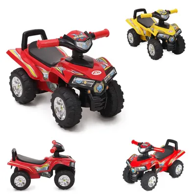 Produktbild von Rutschauto ATV 551 ab 1 Jahr mit Musikfunktion, Hupe, Quad Design schwarz/rot