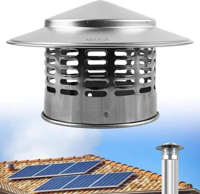 Obrázok produktu pre Nerezová ochrana proti dažďu 110 mm pre komín a krb