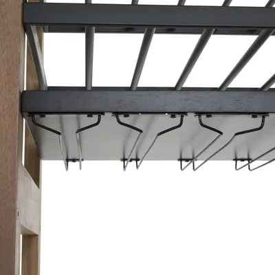 Image de SIGNATURE - Rack à verre vinothèque en métal L 71 cm