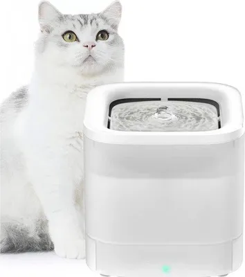 Productafbeelding van MKSS® Drinkfontein Kat - Kattenfontein - Drinkbak Hond - Waterdispenser - Wit