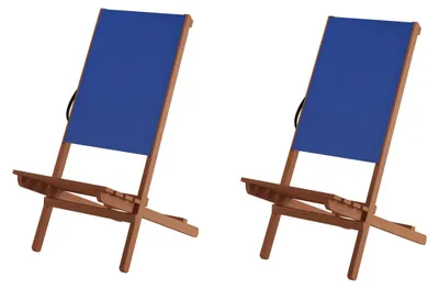 Produktbild von Blauer Strandstuhl Partystuhl Wikingerstuhl Schwedenstuhl Anglerstuhl wählbares Set XXL V-10-364