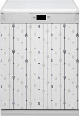 Produktbild von Dekorative Magnetmatte Küche Geschirrspüle 60x70 cm  Magnet für Spülmaschine  - Pfeile geometrisch