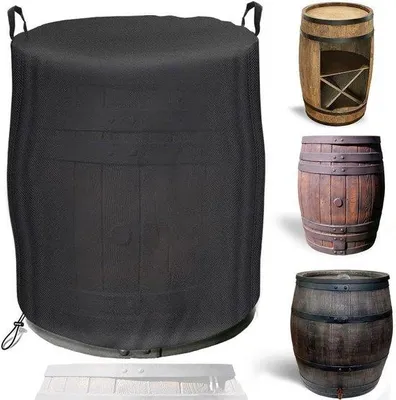 Produktbild von Famanu Abdeckung für Regentonnen, wasserdicht, 420D Oxford - 80 x 80 x 120 cm